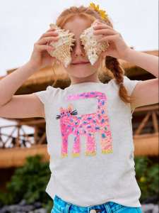 PPTOWN | Girls Cute Cat Sleeveless T-Shirt