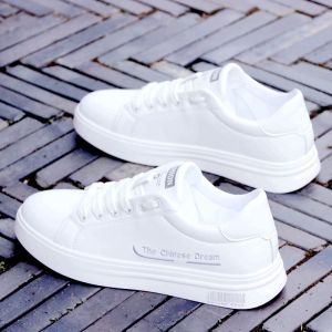 Mens Spring New Style Breathable Fashionable Shoes Colorful All-Match Low Top Casual Board Shoes Comfortable Leather Sneakers