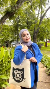 (GROSIR) TOTE BAG WANITA TOTEBAG CEWEK CANVAS MOTIF GOOD QUALITY RESLETING SEMARANG hijab muslimah