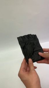Leather Sport Glove Cycle Glove Half Finger Workout Exercise Protective Gloves