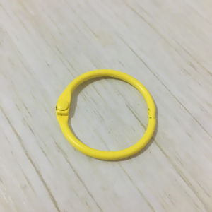 Colorful Metal DIY Jewelry Accessories Dog Buckle Keychain round Hook Bag Pendant Storage Circle Card Circle Book Circle