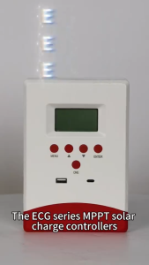 ECGSOLAX MPPT 40A Solar Charger Controller 12V/24V Auto Solar Controller with LCD Backlit Display