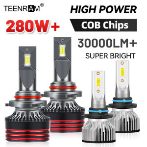 30000LM Canbus H4 LED Headlight Bulbs 280W External Drive H1 H7 H11 9005 HB3 Front Lights 6000K Single Copper Tube Auto Lamps