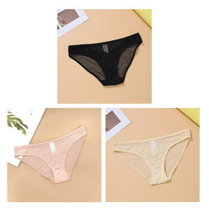 Victoria ลูกไม้ ชุดชั้นในต่ํา เอว Pure ผ้าฝ้าย Gusset สามเหลี่ยมสบาย กางเกง French Romantic ตาข่าย ระบายอากาศได้ดี เซ็กซี่ กางเกงใน สําหรับผู้หญิง