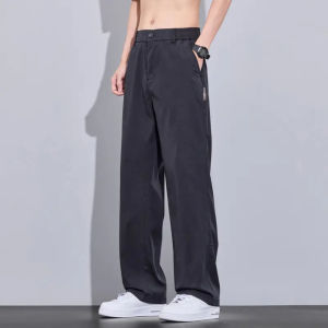 Quần Ống Đứng Thường Ngày Cho Nam Mùa Hè 2025 Quần Ống Đứng Rộng Rãi Đa Năng Phong Cách Công Sở Quần Dài Thường Ngày Bằng Vải Lenzing