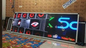 Running Text RGB Videotron Full Colour 100x300Cm Wifi Lan P5 Indoor