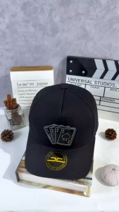 (Hàng VNXK) Nón kết mũ lưỡi trai Lá bài phối vải kaki đẹp form chuẩn thời trang (Ảnh thật)