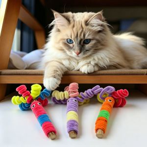 Pet toy twisty stick tree yarn funny ugly-cute branch figure cat teaser stick cat self-entertainment toy