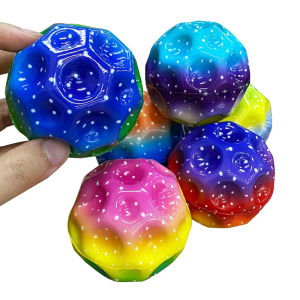 2Pcs Useful Hole Ball Soft Anti Gravity Rubber Bounce Ball Toy Extreme High Bouncing Balls Outdoor Games Sport Anti Stress Ball