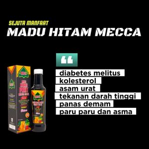 Madu Hitam Pahit 500 Gram Propolis Bidara Ruqyah plus Sambiloto Gamat Gold ( Madu Pahit Mecca Terapi Ruqyah )