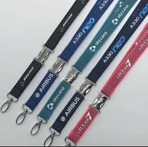 Premium Boeing Lanyard สายคล้องบัตรพนักงานลายโบอิ้งของแท้ เหมาะสำหรับนักบิน หรือแฟนๆการบิน