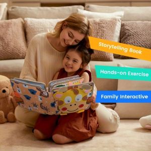 Cuốn sách bận rộn cho trẻ em chập chững cuốn sách hoạt động học tập có Velcro dán đồ chơi giáo dục cho phát triển nhận thức kỹ năng vận động tinh và học mầm non