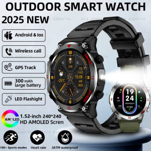 New GPS Smart Watch Men Military Compass Tracker Health Smartwatch Bluetooth Call AMOLED Screen Waterproof Fitness Sports Watche