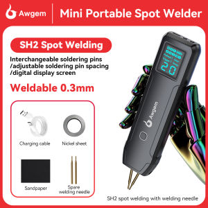 Awgem SH2 DIY Portable Handheld Battery Spot Welder for 18650 Lithium Battery Nickel Strip and Nickel Belt Welding