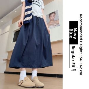 YAYANGREN | Quick-Dry High-Waisted A-Line Umbrella Skirt for Curvy Women