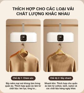 2025 [Voucher 20%] Máy Sấy Quần Áo Gấp Gọn Tự Động Hẹn Giờ Tiết Kiệm Điện Năng Tủ Sấy Đa Năng Ánh Sáng UV Khử Khuẩn - Bảo hành 12 tháng - Hàng Chính Hãng
