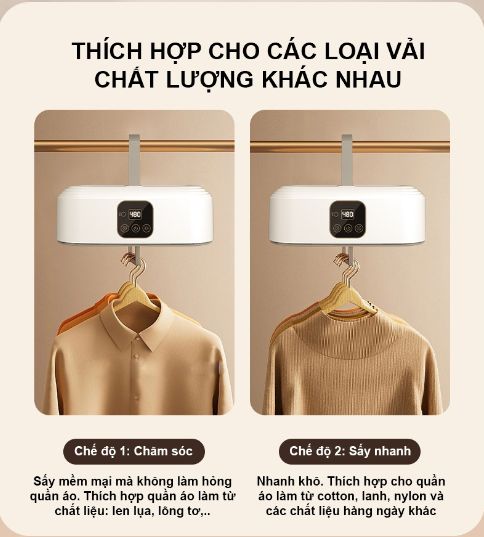 2025 [Voucher 20%] Máy Sấy Quần Áo Gấp Gọn Tự Động Hẹn Giờ Tiết Kiệm ...