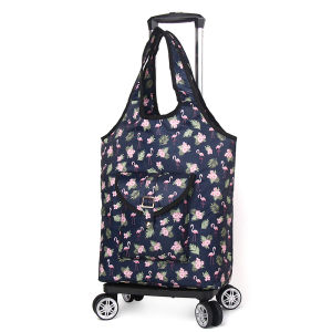 Foldable Thickened Shopping Bag Hand Pulling Cart Vegetable Buying Small Carriage Home Use Portable Shopping Cart for Everyone