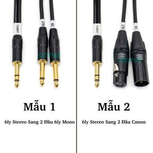 Dây insert Kết Nối Cổng insert mixer Sang Các Thiết Bị EQ Compression Effect... dây 6ly stereo ra 2 đầu 6ly mono dây insert jack canon 6 ly stereo ra 2 đầu canon đực cái. - Lazada