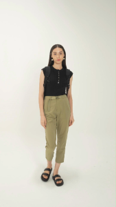 K/WOODS Ice Cool Pants KW8262LLP | Khaki & Black