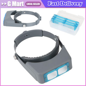 High Definition Head Mounted Magnifying Glass 1.5X 2X 2.5X 3.5X Headset Magnifying Glasses for Jewelry Identification