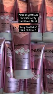 Ponds Bright Miracle Ultimate Clarity Niasorcinol Facial Foam 100 gr / Ponds Bright Beauty