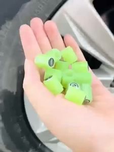 7 ฝาปิดยางรถยนต์และรถจักรยานยนต์ฝาครอบวาล์วยางล้อรถยนต์ เรืองแสง กันฝุ่น 1/4 ชิ้น