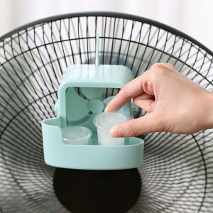 CHENJ Electric Fan Cooling Storage Box Ice Cube Storage Box Fast Cooling Portable With Hanging Hook Electric Fans Ice Cube Holder