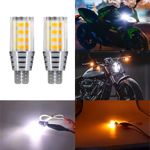 ไฟหรี่เลี้ยว LED หลอดไฟหรี่ หรี่เลี้ยวแฟลช 12V 28SMD ระบายความร้อนรวดเร็ว ความสว่างสูง กินไฟ LED ต่ำ ปลั๊กแอนด์เพลย์