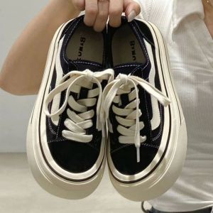 Red Qingying Canvas Sports Shoes Outdoor High Bottom Thick Sole Classic Match All Ugly Cute Big Head Shoes Casual Sneakers