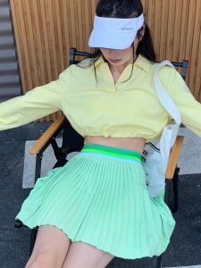 CJLINDF | Quick Drying Anti-see-through Layered Design Sport Skirt