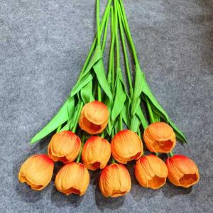 PU Tulip Artificial Flower Real Touch for Spring Easter Home Kitchen Wedding Bouquet Bulk Mothers Gift Day Decorations