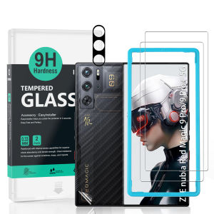 IBYWIND Screen Protector For ZTE nubia Red Magic 9 Pro9&Pro+ 5G&9S Pro 5G with 2 Pcs Tempered Glass1 Pc Camera Lens Protector1 Pc Backing Carbon Fiber Film [Fingerprint ReaderEasy to install] - Lazada