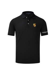 Porsche Mens Polo Shirt Short Sleeve Turn-down Collar T-shirt Racing Sports Series Casual Style Breathable Moisture-wicking