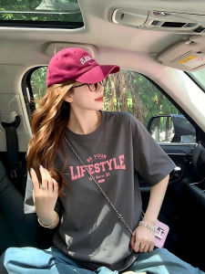 BALENO | Cotton Letter Print T-Shirt for Women
