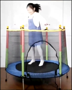 Trampoline 55 Inches(140cm) with Netting / 48 Inches Foldable Trampoline with/without handle Sports Exercise Fun Play Kids Children Growth Development