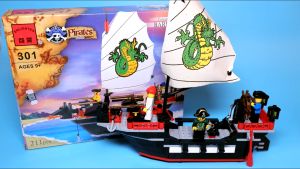 Caribbean Pirates Warship LEGO Compatible Building Block Toys Bricks Battleship Model Boys Birthday Presents Enlighten Brick Toy