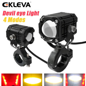 Ekleva 2 cái xe máy thông dụng đèn pha đèn sương mù LED phụ trợ Đèn lái xe cho BMW R 1200gs r1250gs ADV f800gs k1600 Honda crf1000l