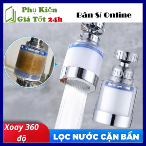 Bộ Lọc Nước Kèm Lõi Bông Xoay 360 Độ Lọc Sạch Cặn Bẩn Vi Khuẩn Khử Mùi Đa Năng - Vòi Lọc Nước Trực Tiếp Tài Vòi - Đầu Lọc Nước Loại Bỏ Tạp Chất An Toàn Cho Sức Khoẻ / Vòi Nước Rửa Bát