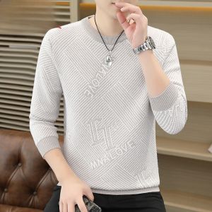 HENGYUANXIANG | Hengyuanxiang Mens Knitted Sweater Thickened Warm Autumn Winter New Fashion Slim Fit Overhead Bottoming Knitwear