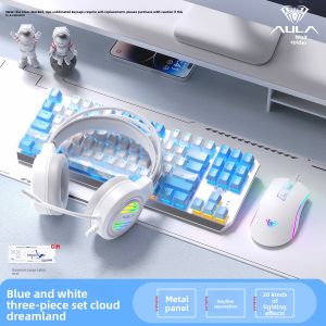 Aula | Gaming Keyboard and Mouse Set 87 Keys Cherry MX Blue/Green Switches