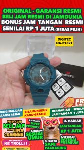 JAM TANGAN DIGITEC ORIGINAL - JAM DIGITEC DA-2132TBLC JAM DIGITEC DA2132 JAM DIGITEC 2132 JAM DIGITEC DA2132TBLC - Men TR - Resin - Hijau - Diameter 4 CM - Jamdunia / Jam dunia JD18 JAM TANGAN PRIA JAM PRIA JAM TANGAN ANTI AIR # S003
