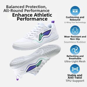 Li-Ning | Slip-Resistant Shock-Absorbent Wear-Resistant Breathable Lightweight Professional Table Tennis Shoes
