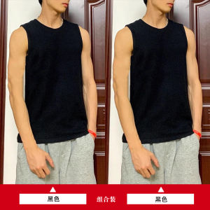 Áo Ba Lỗ Dệt Kim Sọc Trắng Cho Nam Mùa Hè Áo Ba Lỗ Thể Thao Không Tay Áo Ba Lỗ Thể Thao Thường Ngày Áo Ba Lỗ Không Tay