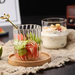 MaxPlus 250ml Oat Cup & Transparent Milk Cup: The Perfect Breakfast Glassware