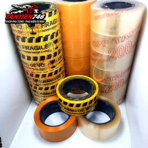 Băng dính 200 yard 16kg lõi nhựa với băng keo dễ vỡ trong đục cho khách tùy nhu cầu mà lựa chọn đóng hàng dóng gói