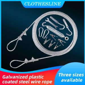Clothesline drying quilt outdoor stainless steel plastic-coated steel wire cooling clothesline hanging clothes balcony drying quilt outdoor