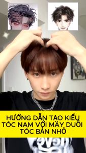 Máy uốn tóc nam Máy tạo kiểu tóc cho nam 2 in1 ép side tóc nam đa năng Máy duỗi tóc mini B128