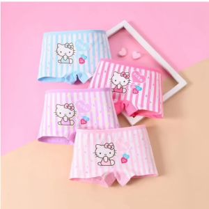 4pcs Kids Cotton Boxer Briefs Little Girls panties underwear fully cotton boxer baby short cotton Comfort Boxer