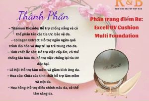 Phấn nước trang điểm chống nắng Re Excell  Hàn Quốc R&B ( tặng kèm lõi thay thế)